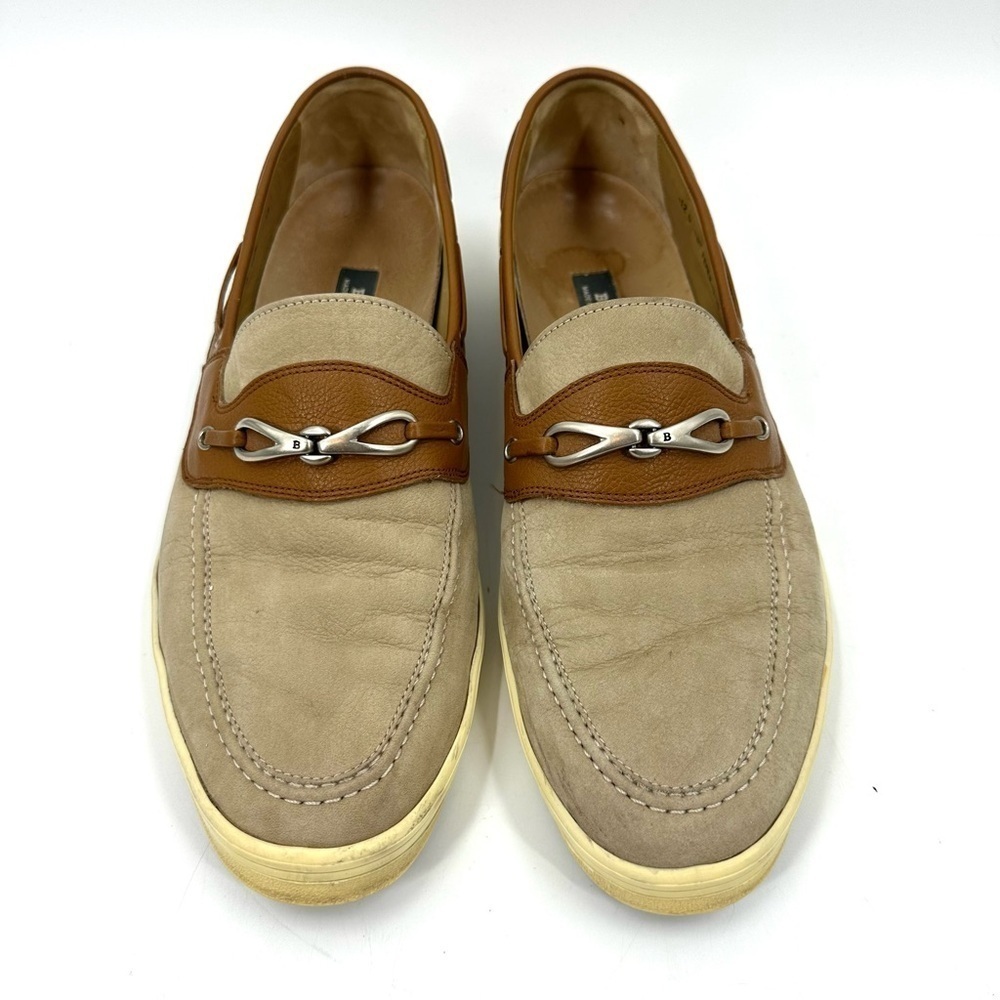 Bally Horse Bit Loafers Mens 12 Leather Femur U 18 Boat Shoes Preppy Old Money